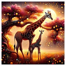 Giraffe Diamond Art Kits for Adults, Animal Diamond Painting Kits for Beginne...