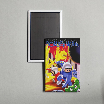 Bomberman II Mini Nintendo Video Game Fridge Locker Magnet