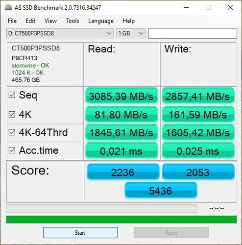 IMPERDIBILE! CRUCIAL P3 PLUS 500GB GEN 4 - PCIe 4.0 x4 - NVMe 1.4 - SCADE 18/08! - Afbeelding 4 van 7