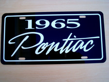 1965 Pontiac License Plate Car Tag 65 Bonneville Catalina Grand Prix Tempest