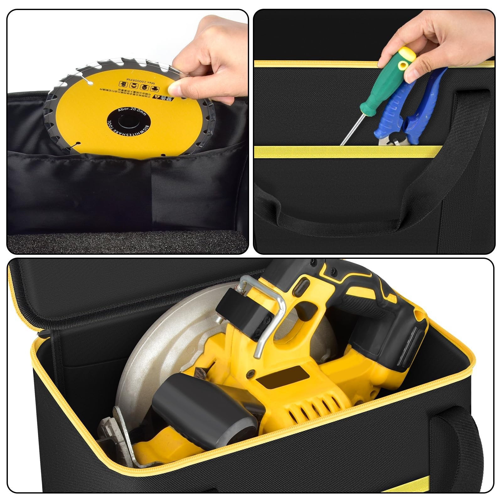 Universal Tool Bag for DEWALT 20V MAX 7-1/4-Inch DCS573/DCS570B, for Milwauke...