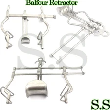 3 Balfour Retractor Surgical & Veterinary baby 4",7" 10" Stainless German Grade