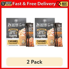  2 pack Frozen Bean Ultra-Premium Caramel Macchiato Latte Frappe Drink Mix 20Pk