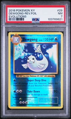 2016 POKEMON XY EVOLUTIONS #29 DEWGONG-REVERSE FOIL PSA 7 | eBay
