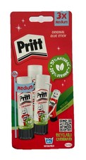 Pritt original Glue Stick Safe & Child-Friendly Craft Glue - 22g ( Pack Of 3 ) 