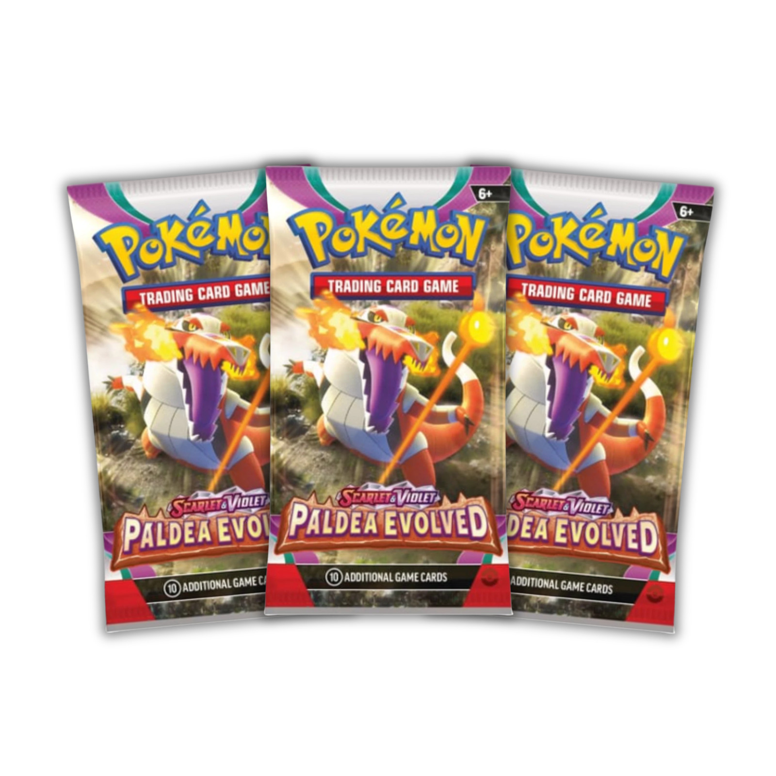 Pokemon Paldea Evolved Booster Pack x3 - New & Sealed
