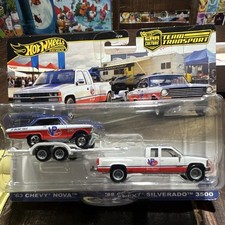 Hot Wheels Team Transport 1:64 Diecast Unopened '63 Nova & '88 Silverado