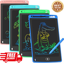 4 Pack LCD Writing Tablet for Kids, 8.5 Inch Colorful Doodle Board Drawing Ta...