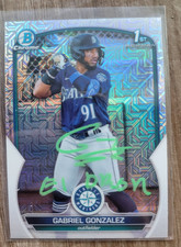 Gabriel Gonzalez Signed 2023 Bowman Baseball Card BCP133 Twins Mojo El Bron