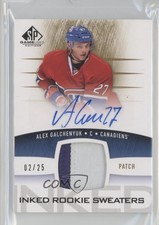 2013-14 SP Game Used Edition 2/25 Alex Galchenyuk #IRS-AG Patch Auto 03uh