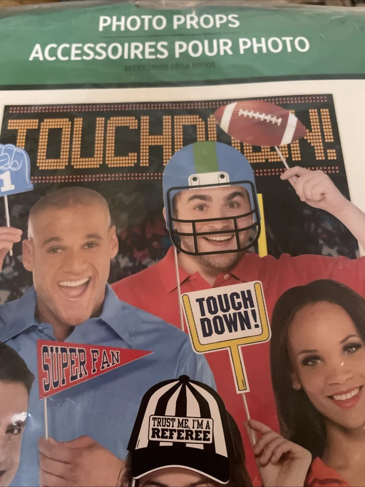 ФУТБОЛЬНАЯ фотокабина реквизит набор вечеринка игра день украшения фон декорации сеттер - Изображение 4 из 4