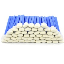 50 Pcs Blue Foam Cleaning Swab Sticks 5.11 Inch Square Rectangle