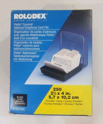 Vintage Rolodex Petite S-310C New Made in USA Address Phone Contacts 250 Cards