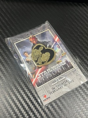 Star Wars Episode 1 The Phantom Menace 3D Pin C-3PO R2-D2 NEW Sealed
