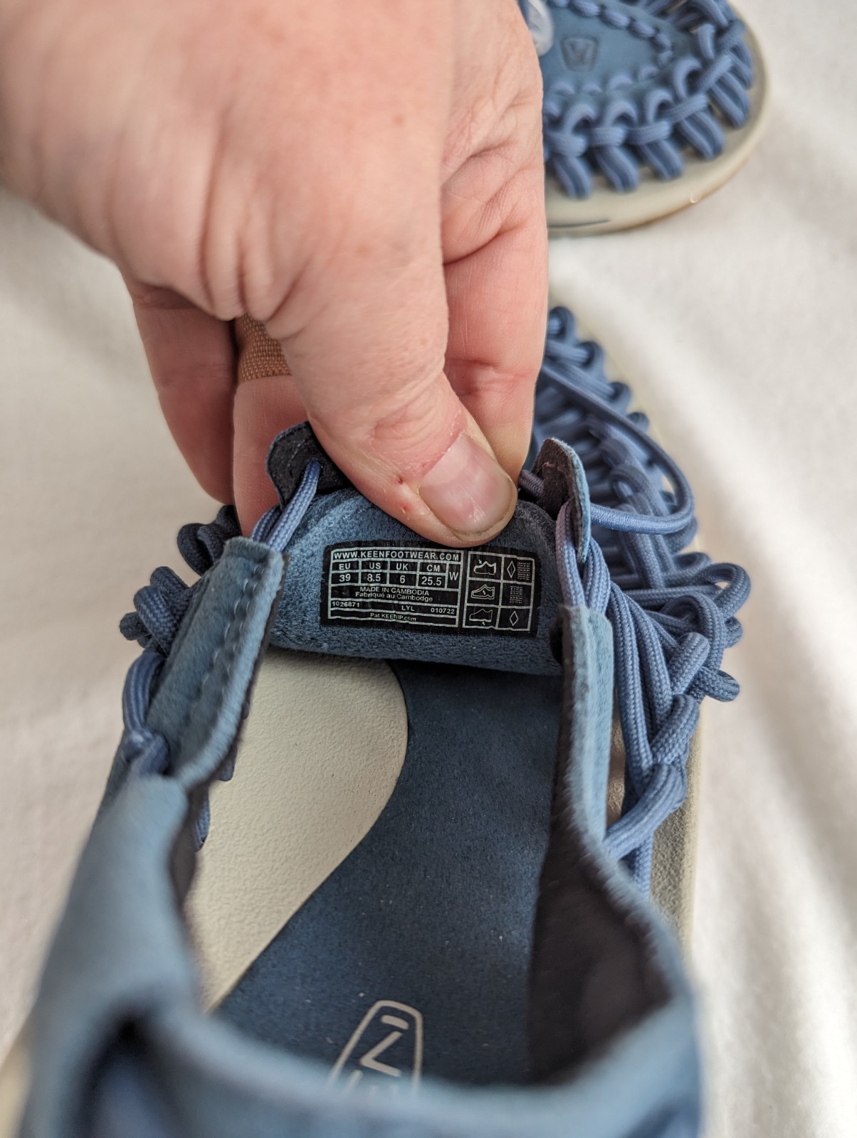 Sandali sportivi classici KEEN donna Uneek corda elastica blu taglia US 8 5 escursionismo spiaggia