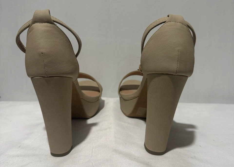 Top Moda Tacones Beige Talla 8 Foto 4 de 4