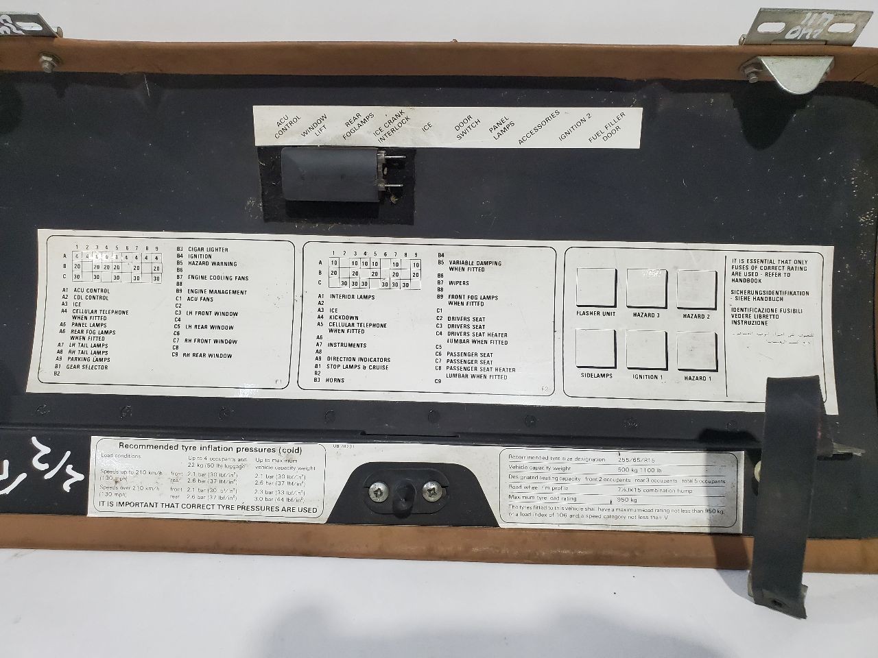 Used Interior Parts Misc fits: 1990 Bentley TURBO R Grade A