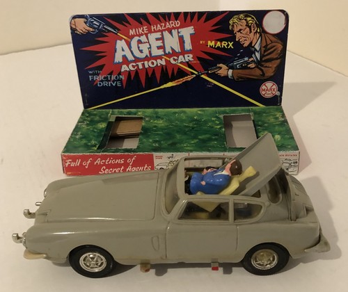 Marx Mike Hazard Secret Agent Car James Bond Aston Martin DB5 | eBay