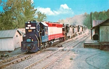 Norfolk Western 1776 Train at Blue Ridge Freight No 86 VA Vintage Postcard 1974