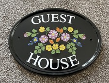 Ceramic Front Door / Outbuild Sign - Guest House. 
