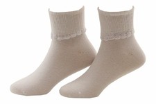 Stride Rite Girl's 2-Pairs White Glimmer Comfort Seam Fold Over Socks