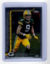 2025 TOPPS CHROME CHRISTIAN WATSON GREEN BAY PACKERS #112