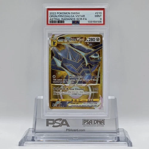 2022 Pokemon SWSH Astral Radiance #210 Origin Forme Dialga VStar PSA 9