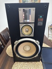 Sansui S-730 Vintage 3-Way Speakers 10” Woofer 80W 8Ω Made in Japan Untested