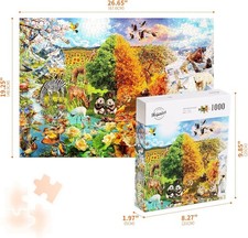 Four Seasons 1000 Pc Jigsaw Puzzle, Brand New-Sealed Box 