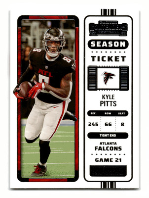 Kyle Pitts 2022 Panini Contenders #9 Atlanta Falcons Centered Mint to Gem