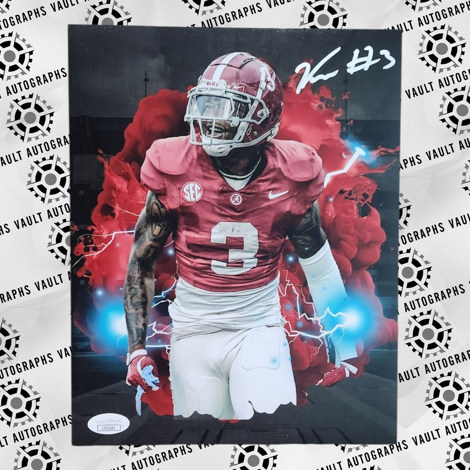 Keon Sabb Autographed Signed Alabama Crimson Tide 8x10 Photo Football NCAA Roll Tide JSA COA 
