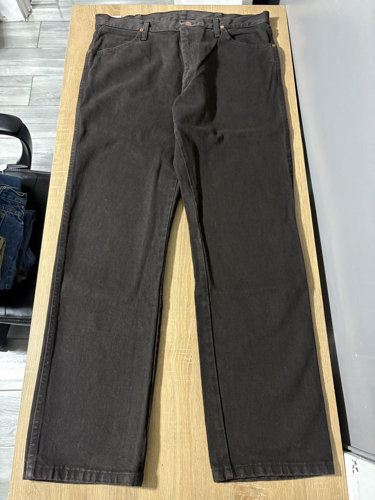 Mens36x32 Dark Brown Cowboy Cut Pro Rodeo Original Fit Heavy