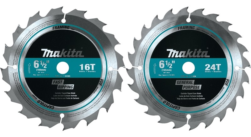 Makita T-01426 2 Piece Carbide-Tipped Saw Blade Set, 6-1/2"