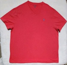 Polo Ralph Lauren Men's Classic Fit V-Neck Jersey T-Shirt Red XXL 2XL