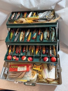 Vintage tackle Lures And Accessories box Fair