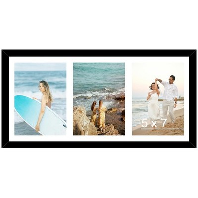 8X16 Picture Frame, 5X7 Collage Picture Frame, Display 3 Pcs 5X7 Photos or 8X16