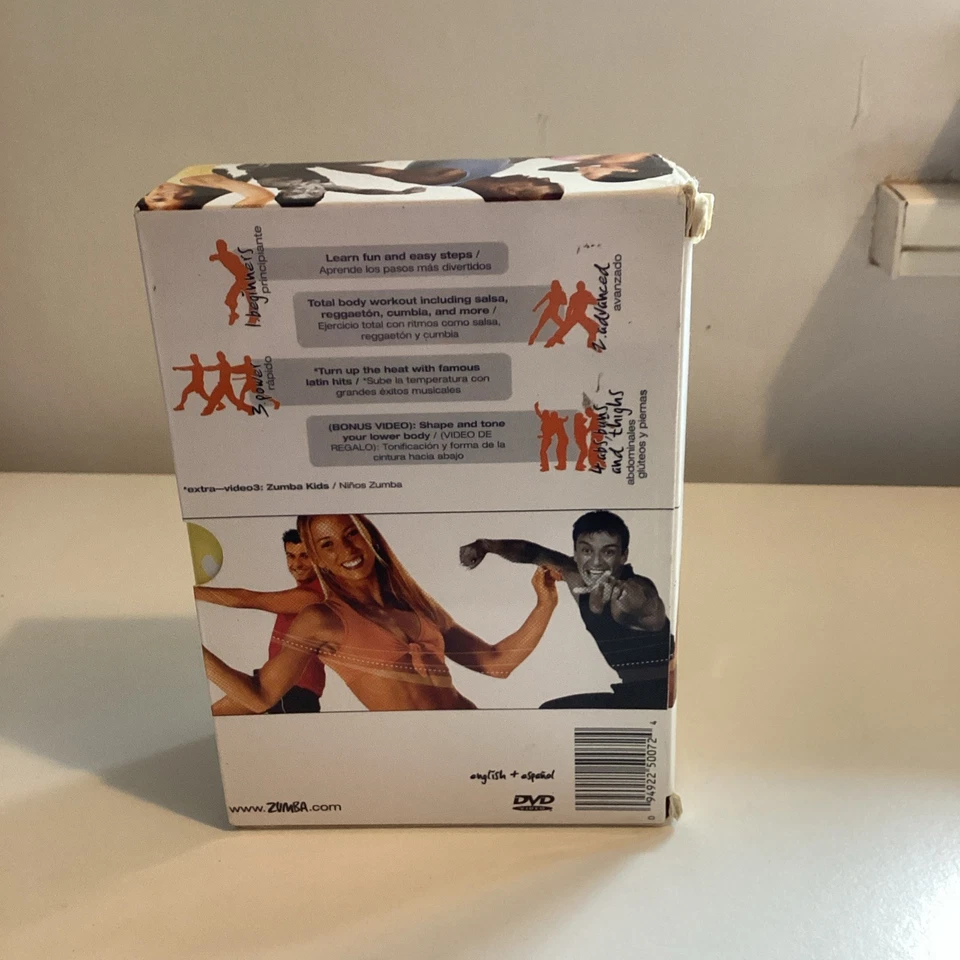 ZUMBA FITNESS  DVD BOX SET [Region 2] 4 dvd box set   - Image 3 of 4