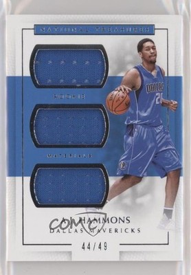 2016 Panini National Treasures Rookie Triple Materials 44/49 AJ Hammons RC 9su