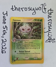 Cascoon - 26/109 - Reverse Holo EX Ruby and Sapphire Pokemon 2003 As-Is CREASED on eBay