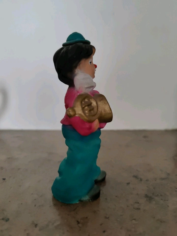Clown Figur mit Trompete – Dipinto a Mano – handbemalt – Vintage Deko Sammler" - Bild 4 von 4