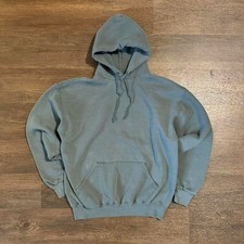 vintage teal blue russell athletic blank hoodie