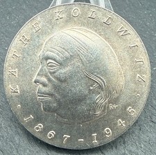 10 Mark DDR 1967 K&auml;the Kollwitz | Vorz&uuml;glich | Silber | Rarit&auml;t nur 3000 Ex.