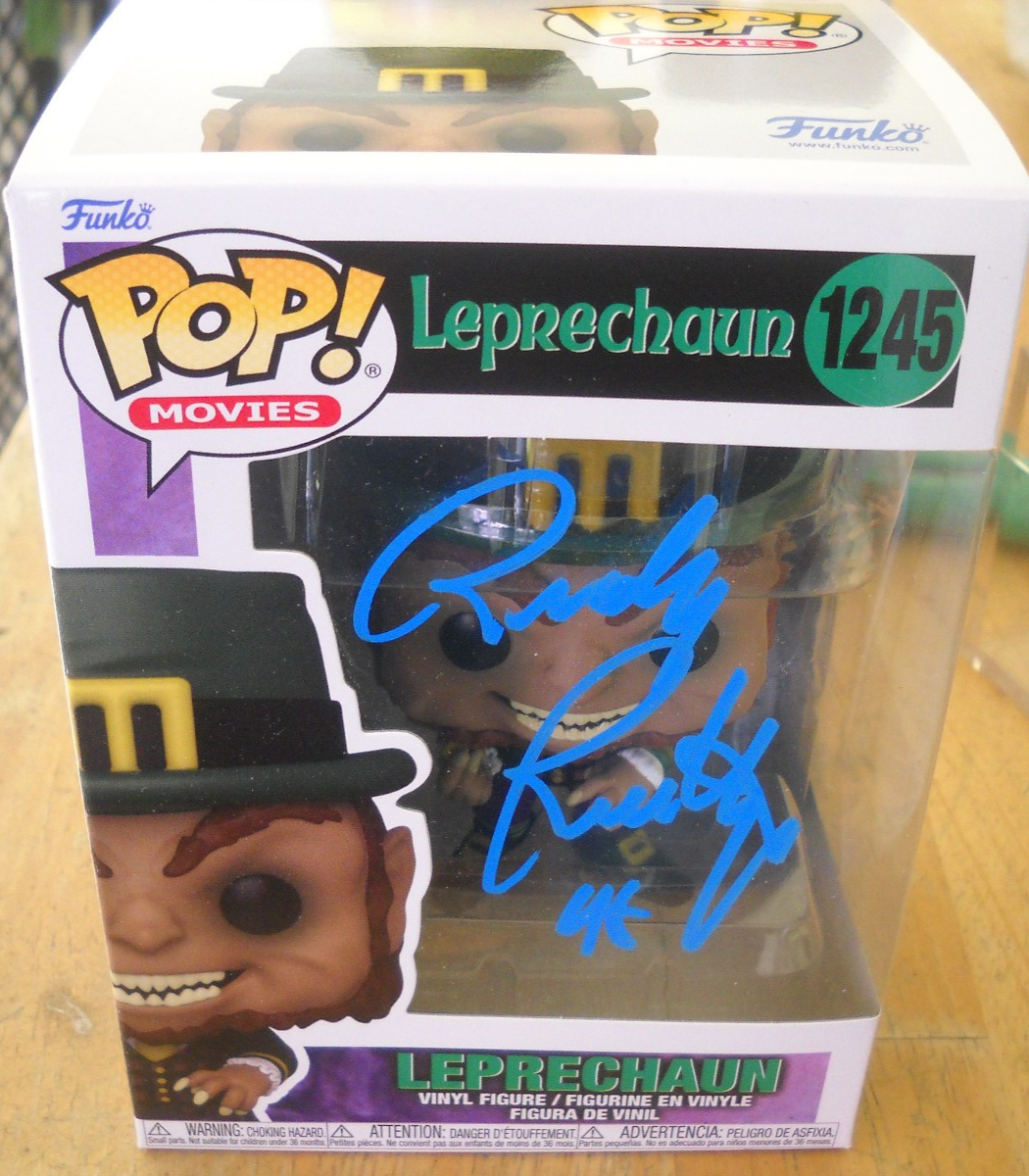 RUDY RUETTIGER AUTOGRAPH SIGNED POP! FIGURE LEPRECHAUN NIB JSA NOTRE DAME 