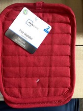  2 mainstays Pot Holders Holder Sedona Red, NEW 7 in x 9 in