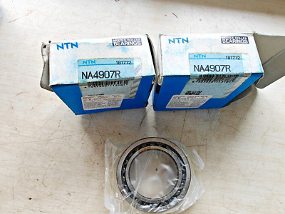 2Pcs. NA4907 R Needle Roller Bearing With Inner Race NEW NTN NA4907R LOT OF 2