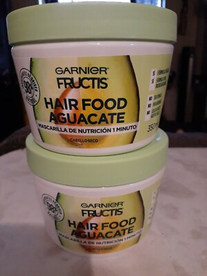 2xGARNIER FRUCTIS HAIR FOOD AGUACATE CABELLO SECO 7 DRY HAIR 350ml -ENVIO GRATIS