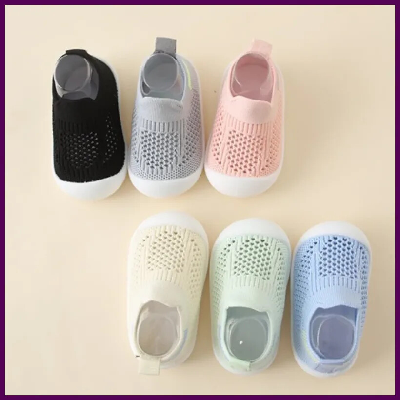 SAOLA Calzini bambino primavera estate suola morbida scarpe rete unisex bambino antiscivolo fondo calzini
