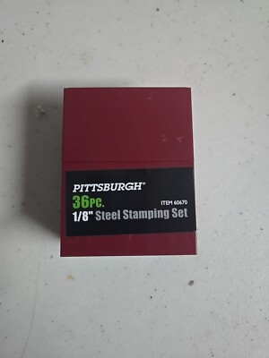 Pittsburgh 36pc  '' Letter & Number Steel Stamping Set Item 60670