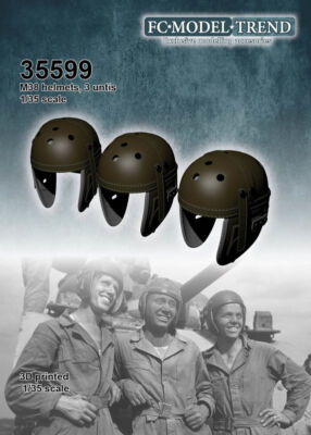 FC Model Trend 1/35 M38 Tank Crew Helmet (3pcs)
