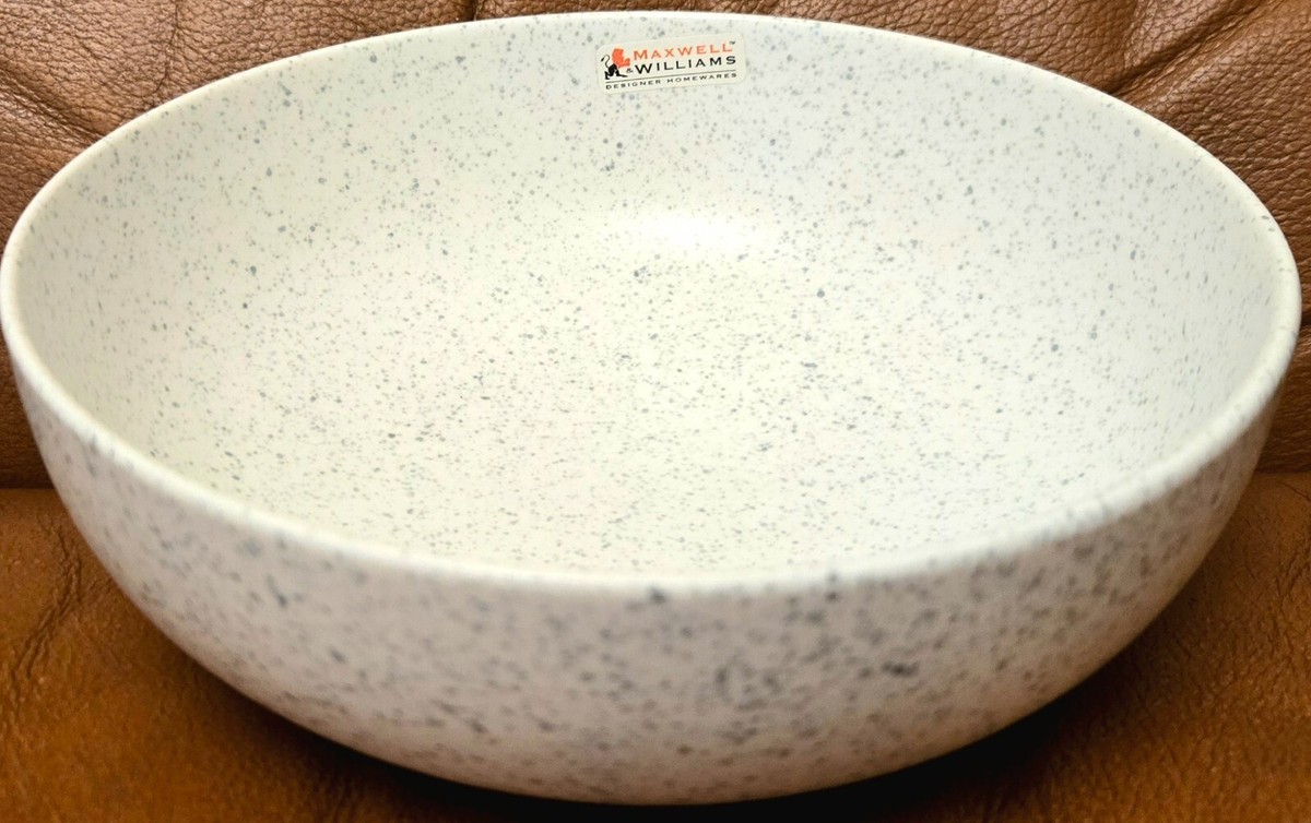 Maxwell Williams Caviar Speckle Coupe Bowl 19cm Cream